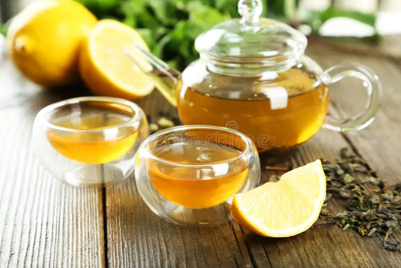 Limonli ko'k choy